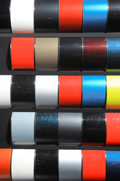 Automotive external paint color samples — Stock Photo, Image