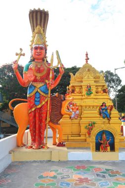 Renkli hindu Tapınağı mimarisi Bangalore, Hindistan