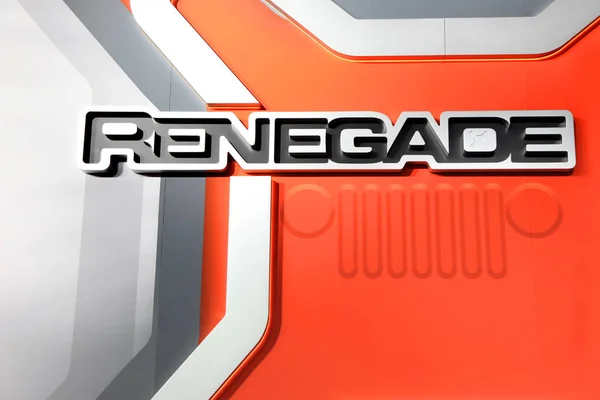 Símbolo de jipe e logotipo Renegado — Fotografia de Stock