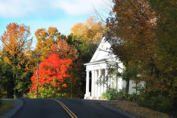 Malý kostel ve venkovských Vermont — Stock fotografie