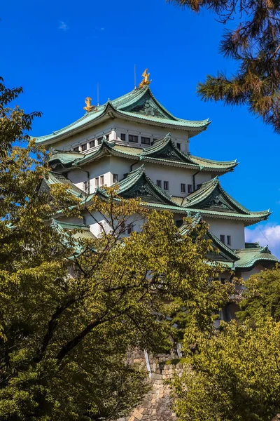 Ιστορική Nagoya Κάστρο Κατά Του Μπλε Ουρανού — Φωτογραφία Αρχείου