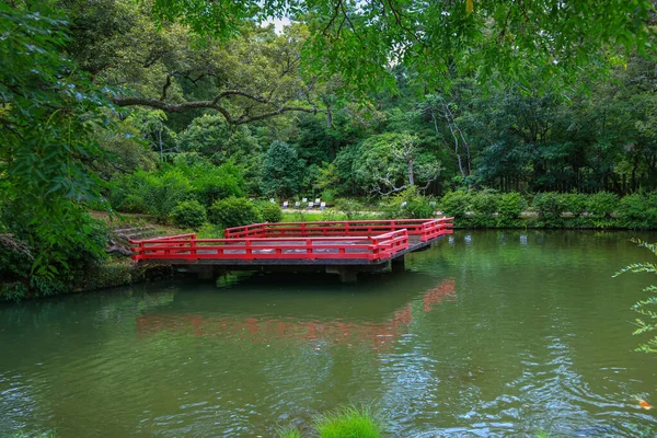 Jardins Botaniques Kasugataishashinen Manyo Dans Parc Nara Pendant Heure Été — Photo