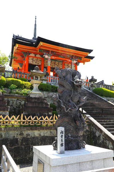 Historyczny Świątynia Kiyomizudera Kioto Japonia — Zdjęcie stockowe