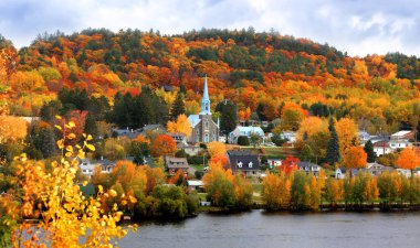 Grandes Piles kasabasındaki kilise, Quebec, Kanada