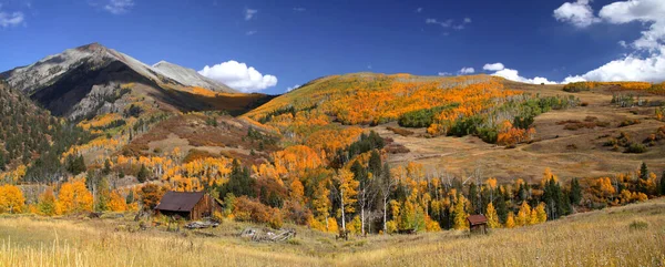 Vue Panoramique Paysage Automne Dans Les Montagnes San Juan Colorado — Photo