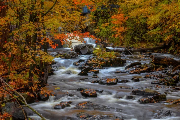 Watervallen Het Platteland Van Quebec Herfst — Stockfoto