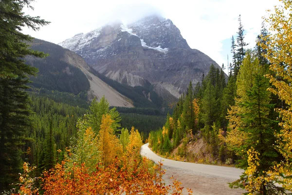 Scenic Autumn Drive Yoho National Park British Columbia — Stock Photo, Image