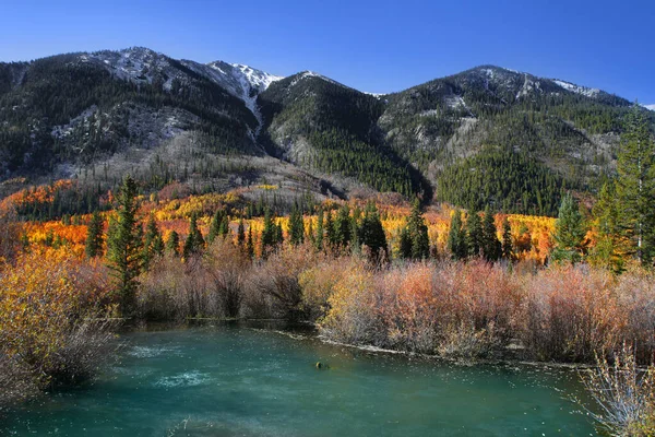 Paesaggio Paesaggistico Autunnale Colorado Montagne Rocciose — Foto Stock