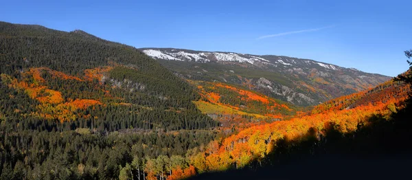 Podzimní Krajina Coloradu Skalnaté Hory Podél Malebné Byway — Stock fotografie