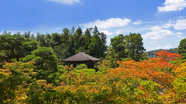 Гинкаку Дзи Известен Храм Серебряного Павильона Городе Киото Япония — стоковое фото