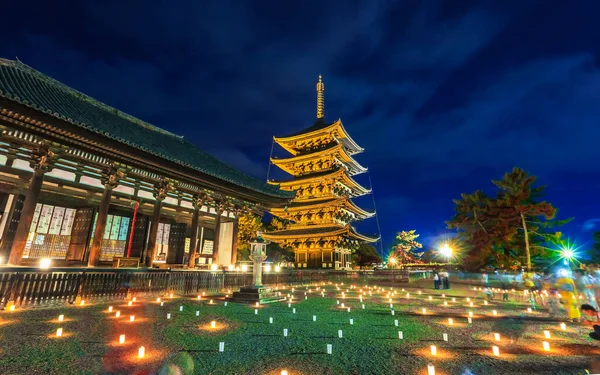 Kofukuji Pagode Cinco Andares Parque Nara Japão — Fotografia de Stock