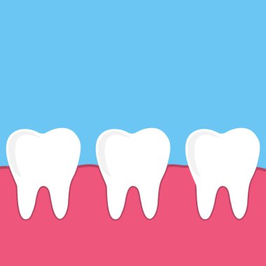 Diş vektörünü ayarla, dişleri sakızla