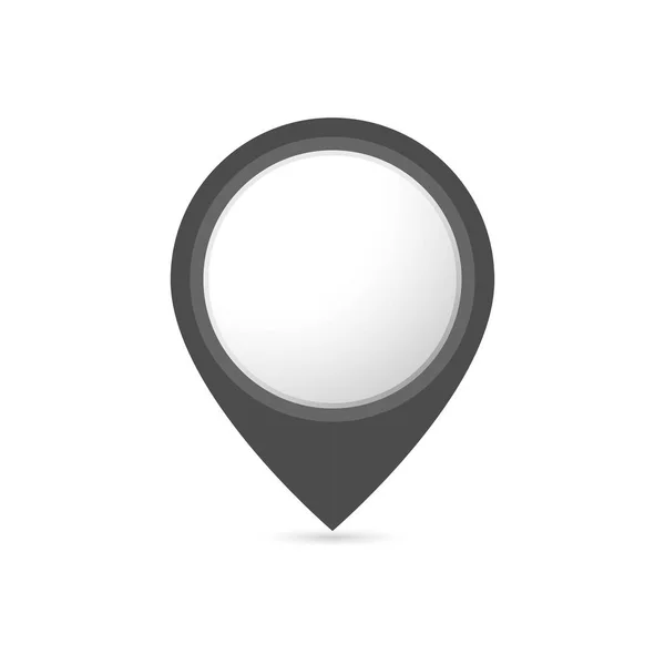 Locatie symbool - vector. Pin pictogram in platte stijl. Pointer pictogram geïsoleerd — Stockvector