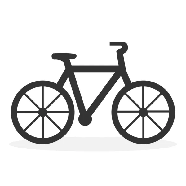 Icono Bicicleta Ilustración Vectorial Plana Aislada Sobre Fondo Blanco — Archivo Imágenes Vectoriales