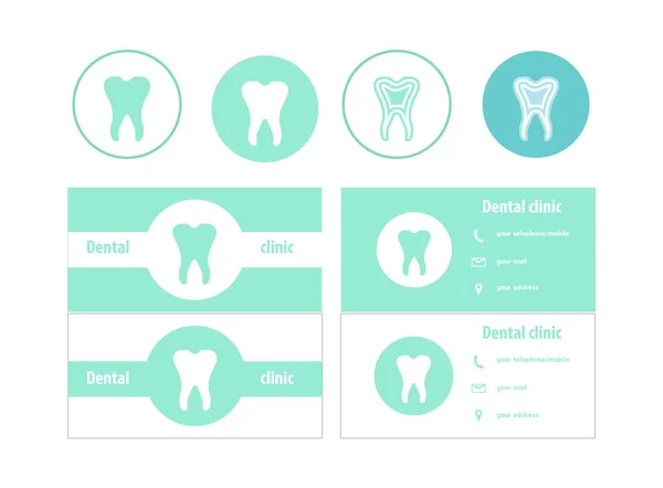 Plantillas de logos dentales — Archivo Imágenes Vectoriales