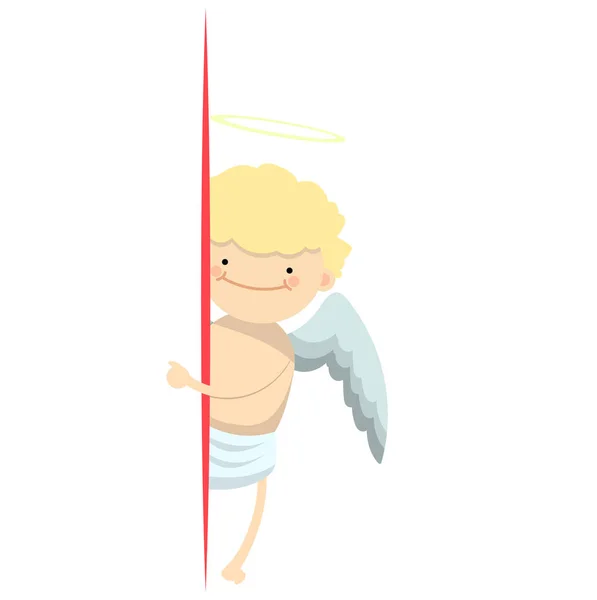 Ангел маленький хлопчик банер — стоковий вектор