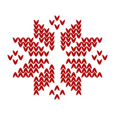 Kar tanesi vintage retro arka plan örme, Sunni Noel illüstrasyon vektör