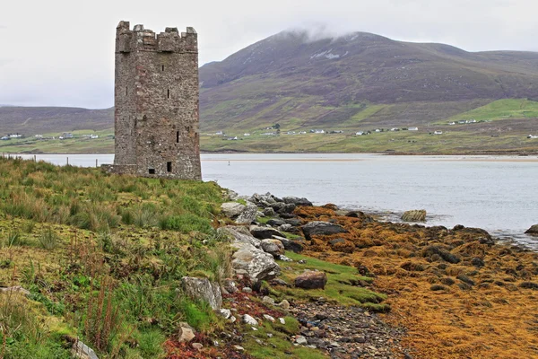 Castelo Kildavnet na Ilha Achill — Fotografia de Stock