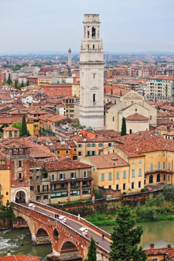 verona'nın panoramik manzarasını