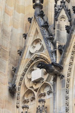 Gargoyles St. Vitus Katedrali Prag içinde