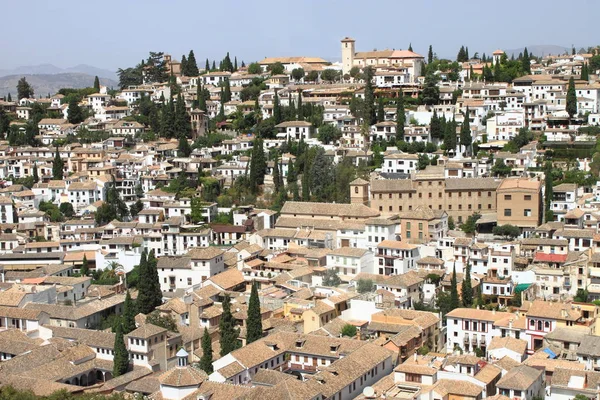 Granada von der Alhambra aus — Stockfoto