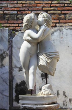 Statue of Love and Psyche clipart