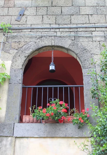 Antik Ortaçağ balkon — Stok fotoğraf