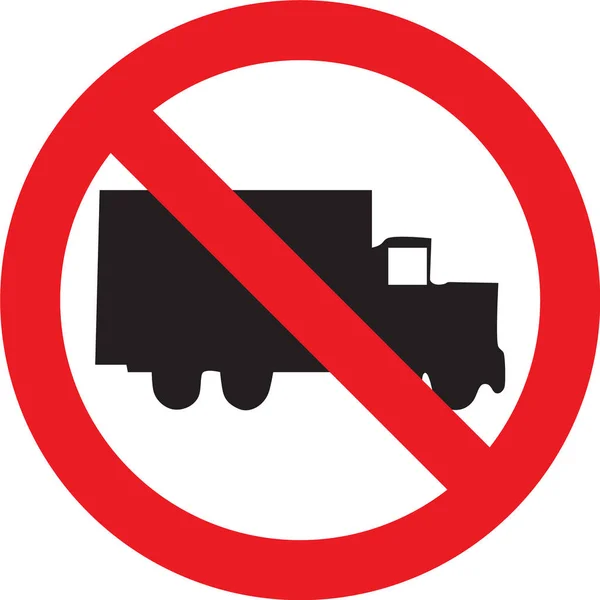 No hay señal de camiones —  Fotos de Stock