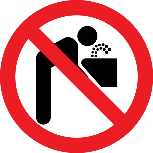 Nie wody pitnej znak — Zdjęcie stockowe