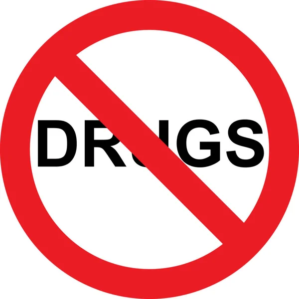 No drugs sign — Stock Photo, Image