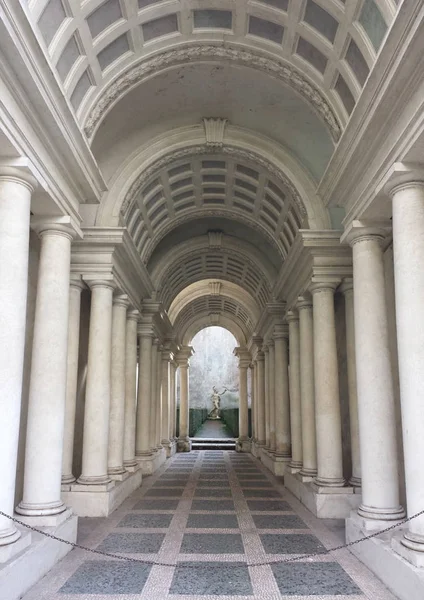 Borromini perspective in Palazzo Spada — Stock Photo, Image