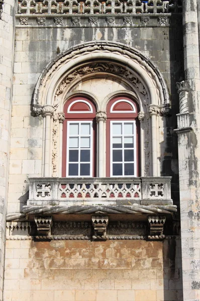 Ventana en el Monasterio de Jerónimos — Foto de Stock