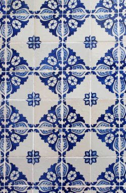 eski geleneksel Portekiz azulejos