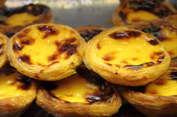 Tortas Creme Português Chamadas Pastel Nata Belém — Fotografia de Stock