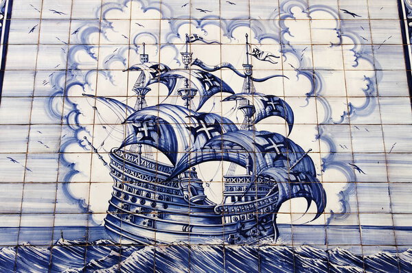 Old traditional Azulejos