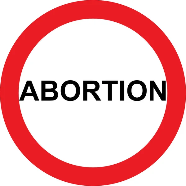 Abortusz jele — Stock Fotó