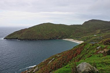 İrlanda, Achill Adası 'ndaki Keem Plajı