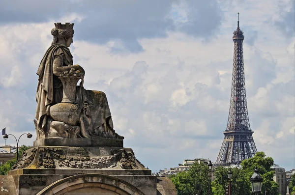 Bybilde av Paris – stockfoto