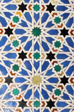 Bir Endülüs Azulejo geleneksel kalıpları