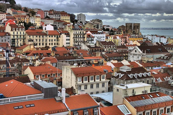 Панорамный вид на Лиссабон — стоковое фото