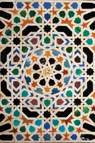 Traditional patterns of an andalusian Azulejo — Stock Photo, Image