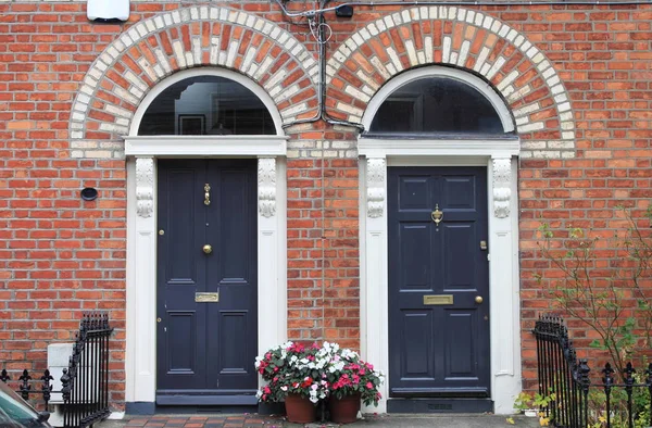 Georgian doors in Dublin — Stock Photo, Image