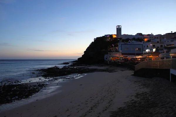 Night view of Morro Jable — Stock Photo, Image