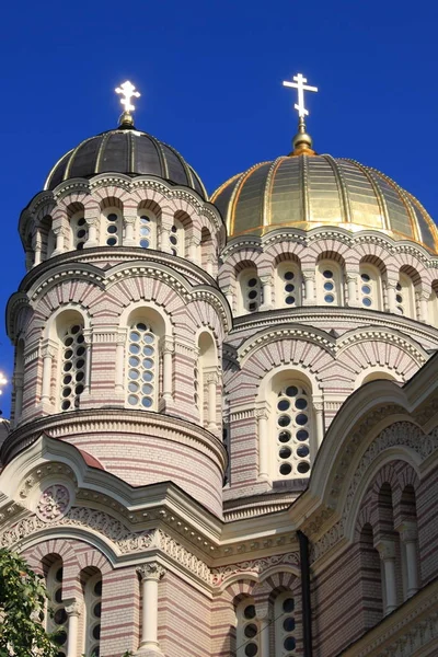 Ortodoxa kyrkan i Riga — Stockfoto