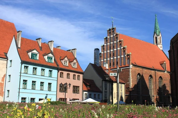 Die lutherische Kirche des heiligen Johannes in Riga — Stockfoto