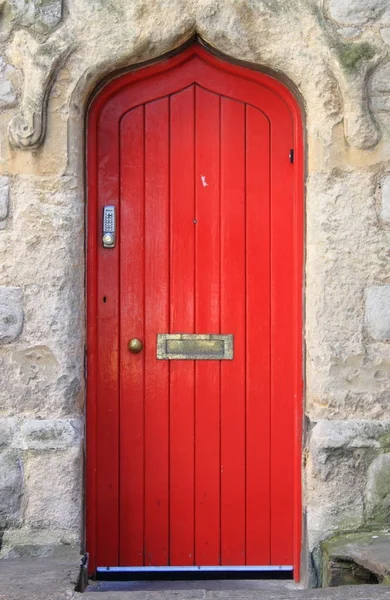 Porta da frente medieval — Fotografia de Stock