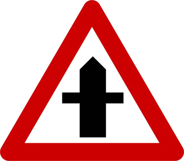 A crossroads figyelmeztető jel — Stock Fotó