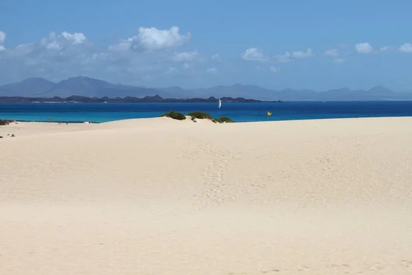 Strand Van Corralejo Fuerteventura Canarische Eilanden Spanje — Stockfoto