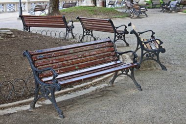 Parktaki banklar