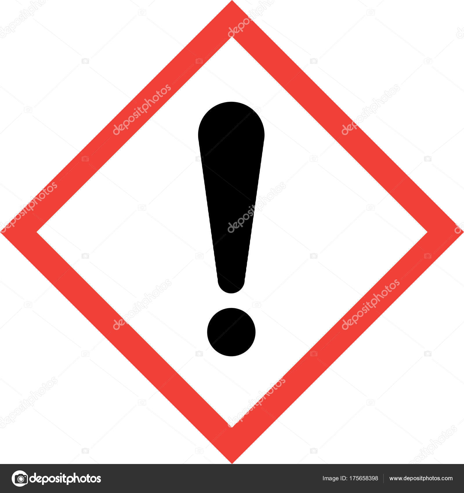 Hazard sign with exclamation mark — Stock Photo © alessandro0770 175658398